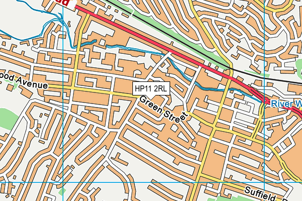 HP11 2RL map - OS VectorMap District (Ordnance Survey)
