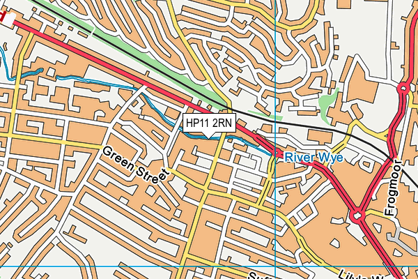 HP11 2RN map - OS VectorMap District (Ordnance Survey)