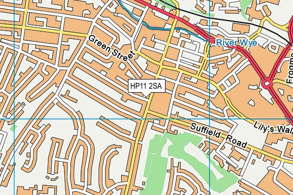 HP11 2SA map - OS VectorMap District (Ordnance Survey)