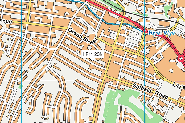 HP11 2SN map - OS VectorMap District (Ordnance Survey)