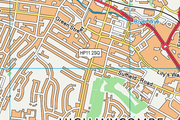 HP11 2SQ map - OS VectorMap District (Ordnance Survey)