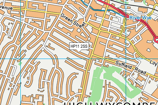 HP11 2SS map - OS VectorMap District (Ordnance Survey)