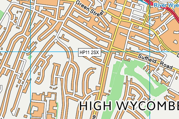 HP11 2SX map - OS VectorMap District (Ordnance Survey)