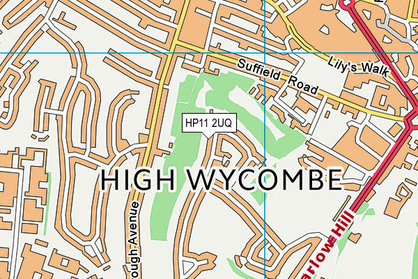 HP11 2UQ map - OS VectorMap District (Ordnance Survey)