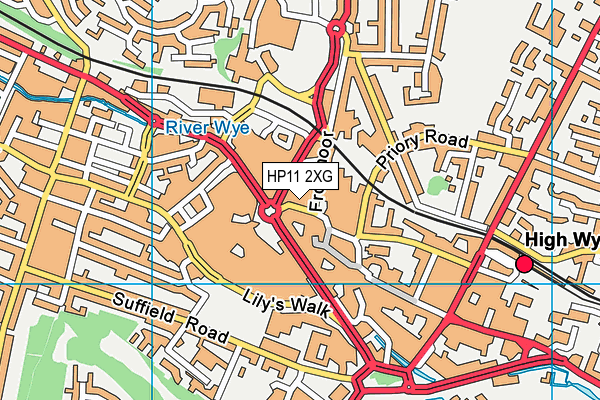 HP11 2XG map - OS VectorMap District (Ordnance Survey)