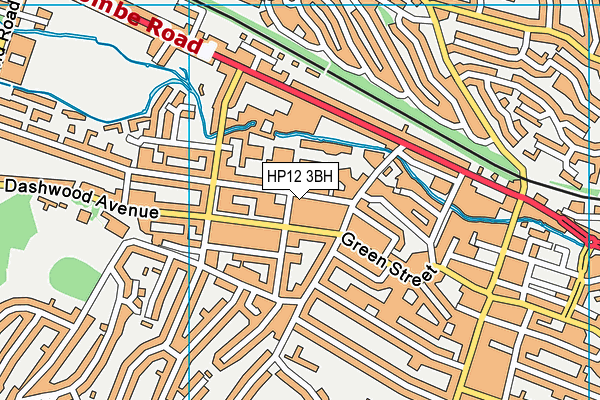 HP12 3BH map - OS VectorMap District (Ordnance Survey)