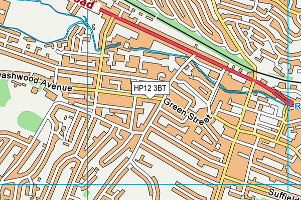 HP12 3BT map - OS VectorMap District (Ordnance Survey)