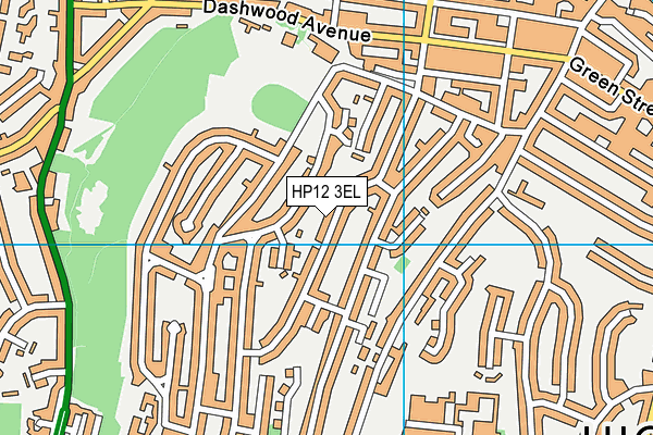 HP12 3EL map - OS VectorMap District (Ordnance Survey)