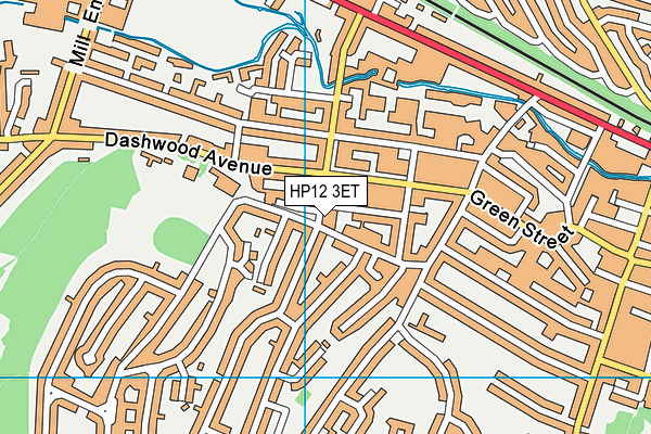 HP12 3ET map - OS VectorMap District (Ordnance Survey)