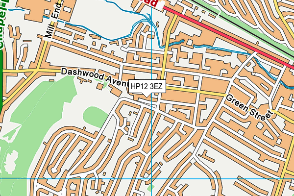 HP12 3EZ map - OS VectorMap District (Ordnance Survey)