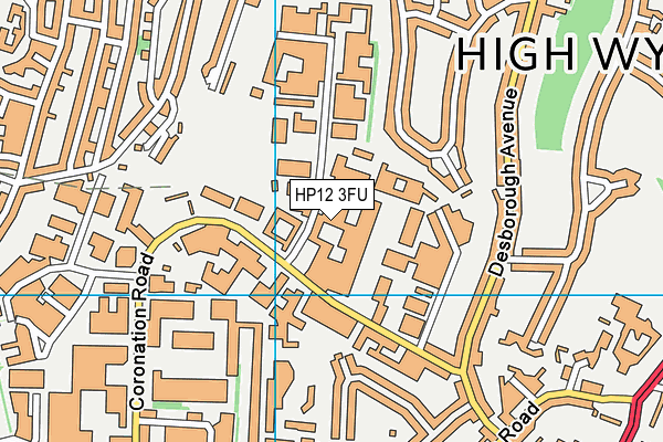 HP12 3FU map - OS VectorMap District (Ordnance Survey)