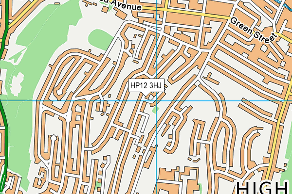 HP12 3HJ map - OS VectorMap District (Ordnance Survey)