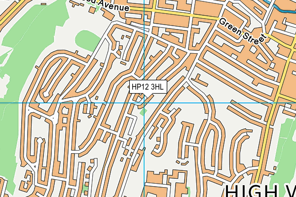 HP12 3HL map - OS VectorMap District (Ordnance Survey)