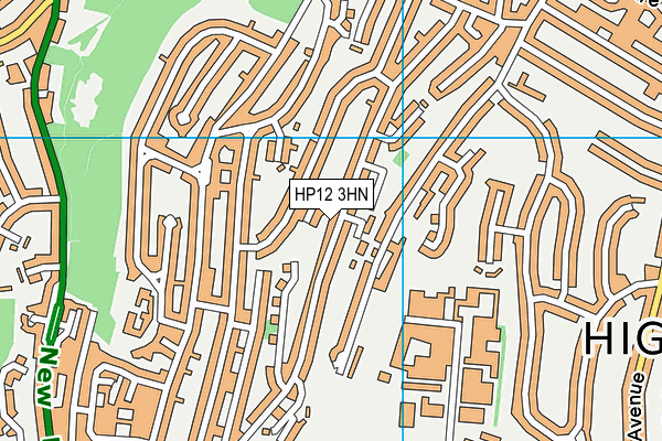 HP12 3HN map - OS VectorMap District (Ordnance Survey)