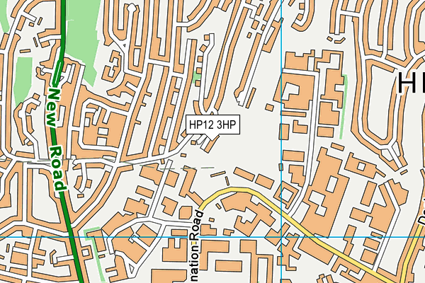 HP12 3HP map - OS VectorMap District (Ordnance Survey)