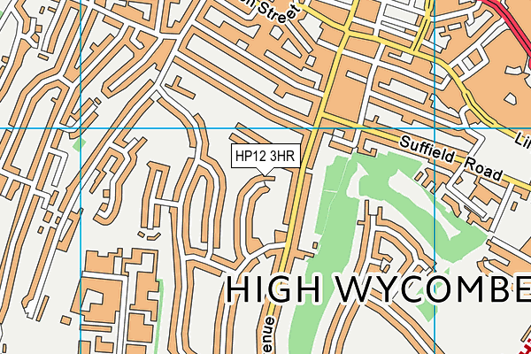 HP12 3HR map - OS VectorMap District (Ordnance Survey)