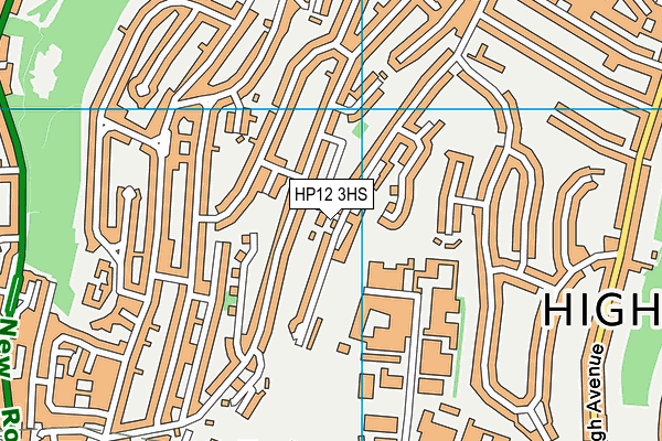 HP12 3HS map - OS VectorMap District (Ordnance Survey)