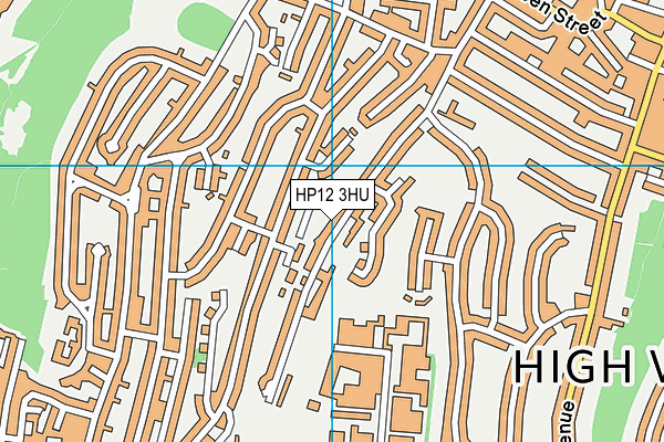 HP12 3HU map - OS VectorMap District (Ordnance Survey)