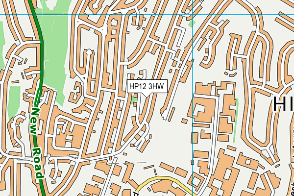 HP12 3HW map - OS VectorMap District (Ordnance Survey)
