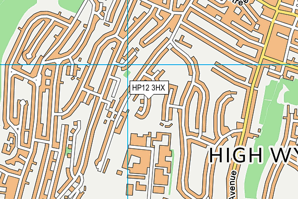 HP12 3HX map - OS VectorMap District (Ordnance Survey)