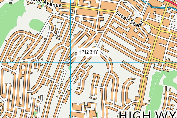 HP12 3HY map - OS VectorMap District (Ordnance Survey)