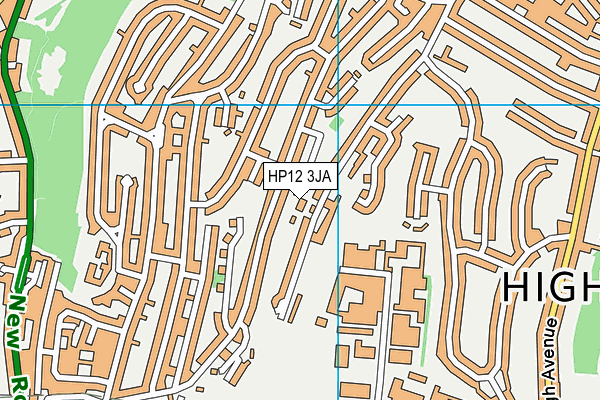 HP12 3JA map - OS VectorMap District (Ordnance Survey)