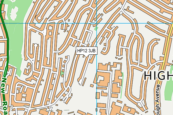 HP12 3JB map - OS VectorMap District (Ordnance Survey)