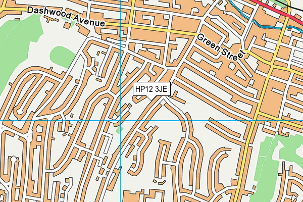 HP12 3JE map - OS VectorMap District (Ordnance Survey)