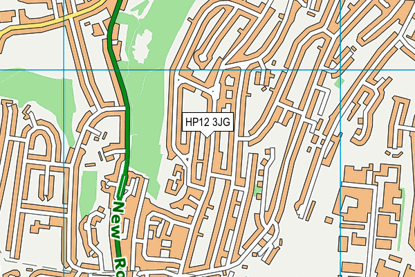 HP12 3JG map - OS VectorMap District (Ordnance Survey)
