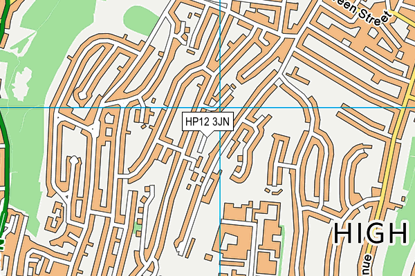 HP12 3JN map - OS VectorMap District (Ordnance Survey)