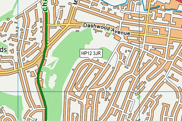 HP12 3JR map - OS VectorMap District (Ordnance Survey)