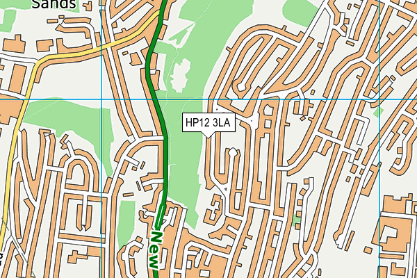 HP12 3LA map - OS VectorMap District (Ordnance Survey)