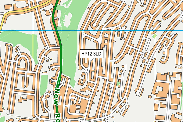 HP12 3LD map - OS VectorMap District (Ordnance Survey)