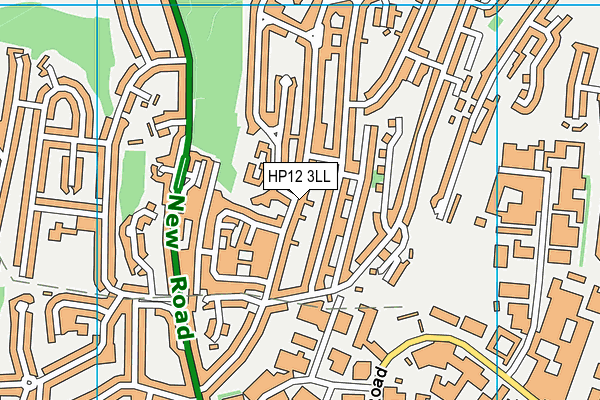 HP12 3LL map - OS VectorMap District (Ordnance Survey)