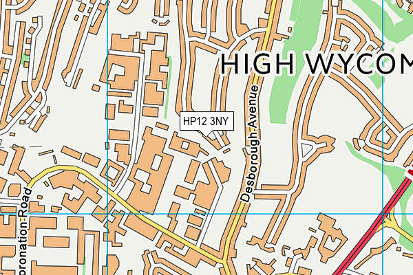 HP12 3NY map - OS VectorMap District (Ordnance Survey)