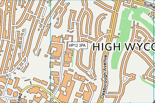 HP12 3PA map - OS VectorMap District (Ordnance Survey)