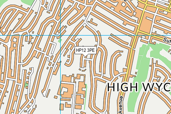 HP12 3PE map - OS VectorMap District (Ordnance Survey)
