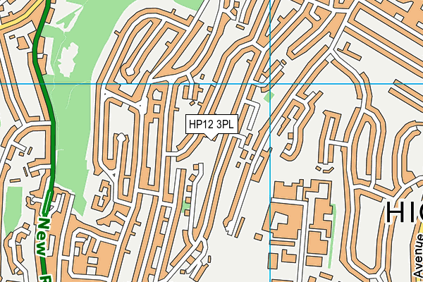 HP12 3PL map - OS VectorMap District (Ordnance Survey)