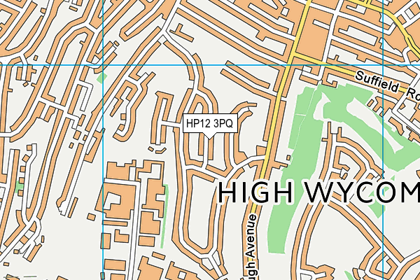 HP12 3PQ map - OS VectorMap District (Ordnance Survey)