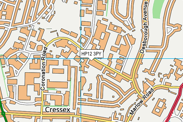 HP12 3PY map - OS VectorMap District (Ordnance Survey)