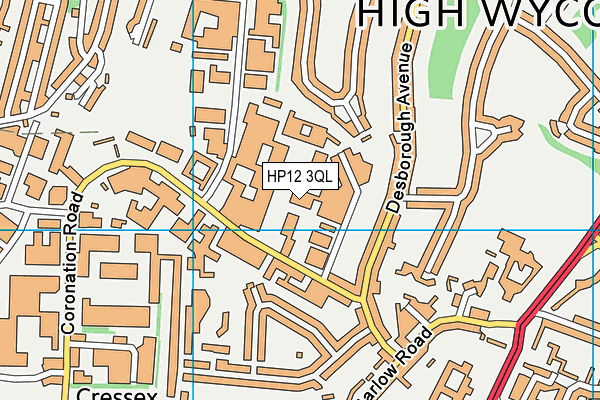 HP12 3QL map - OS VectorMap District (Ordnance Survey)