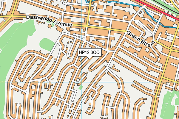HP12 3QQ map - OS VectorMap District (Ordnance Survey)