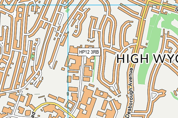 HP12 3RB map - OS VectorMap District (Ordnance Survey)