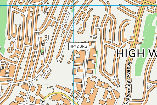 HP12 3RG map - OS VectorMap District (Ordnance Survey)