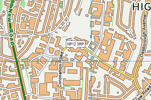 HP12 3RP map - OS VectorMap District (Ordnance Survey)