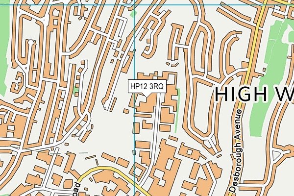 HP12 3RQ map - OS VectorMap District (Ordnance Survey)