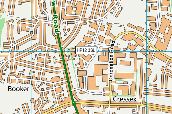 HP12 3SL map - OS VectorMap District (Ordnance Survey)