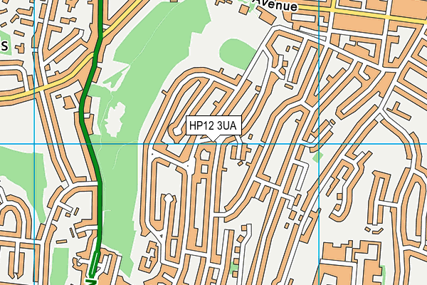 HP12 3UA map - OS VectorMap District (Ordnance Survey)