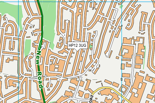 HP12 3UG map - OS VectorMap District (Ordnance Survey)