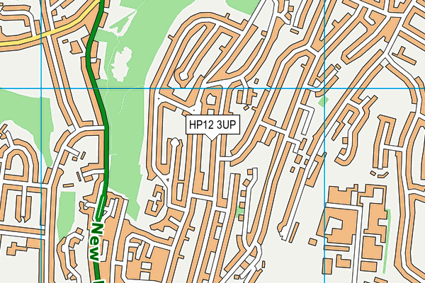 HP12 3UP map - OS VectorMap District (Ordnance Survey)